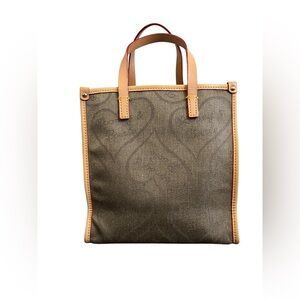 Vintage Dooney & Bourke Heart Print Canvas Tote Bag – Y2K Era